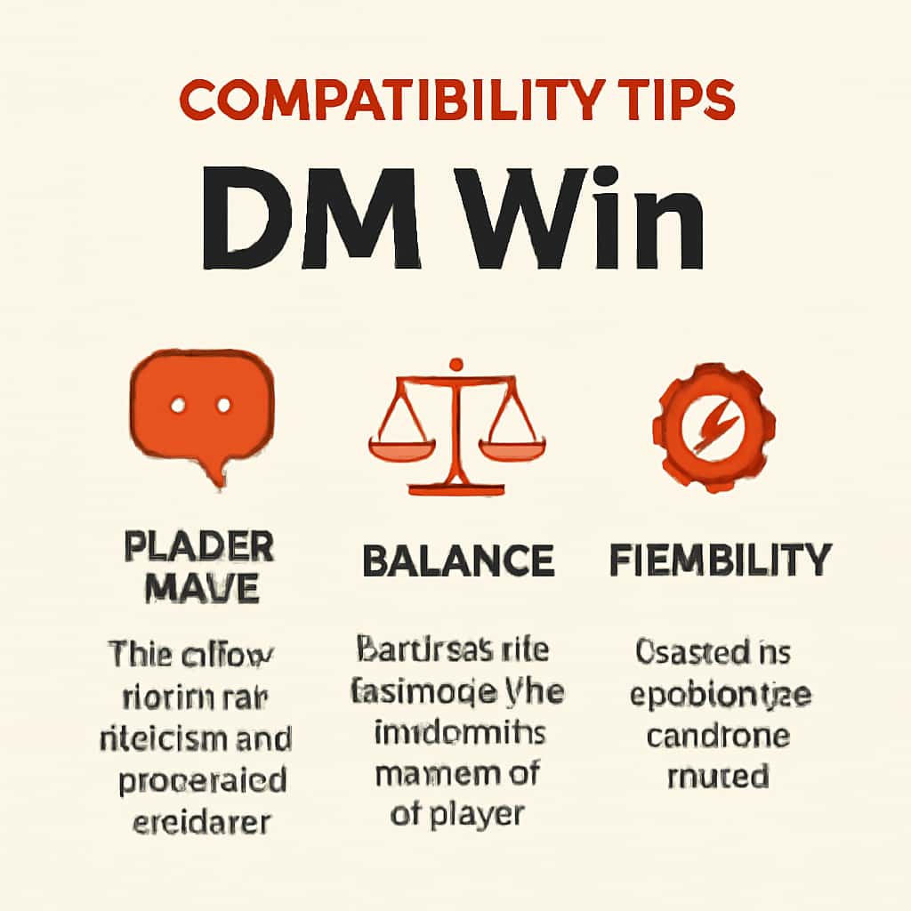 Illustration explaining the compatibility of DM Win.