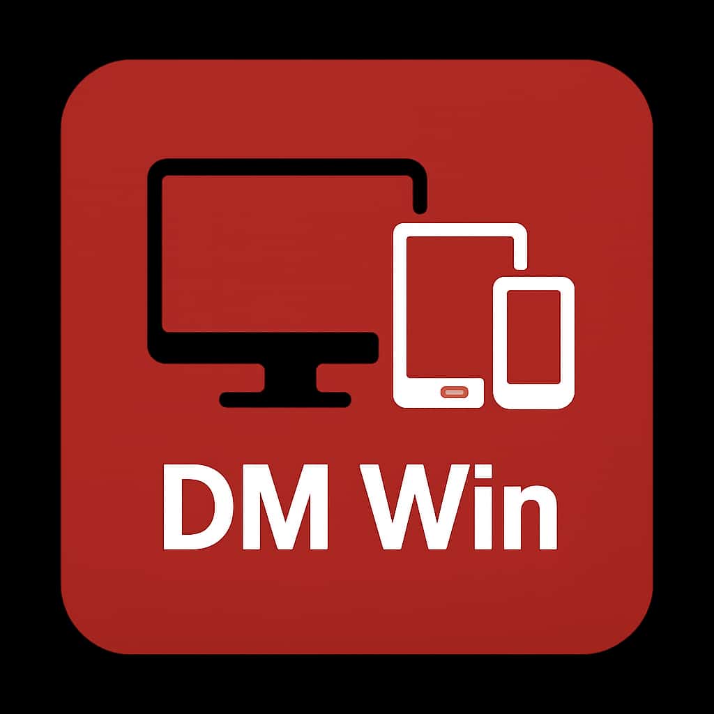 Icon representing device compatibility for DM Win.