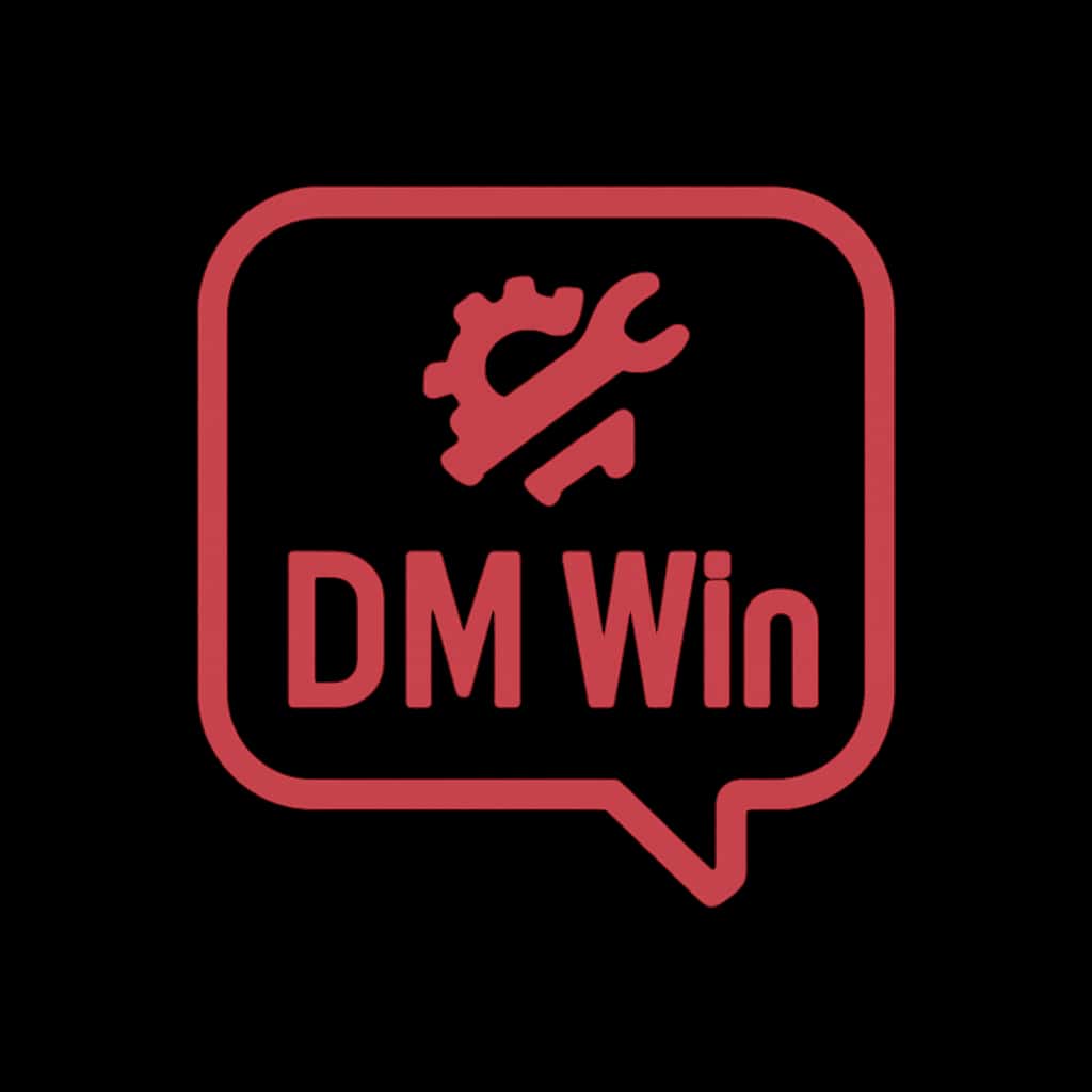 An icon representing troubleshooting support for DM Win.