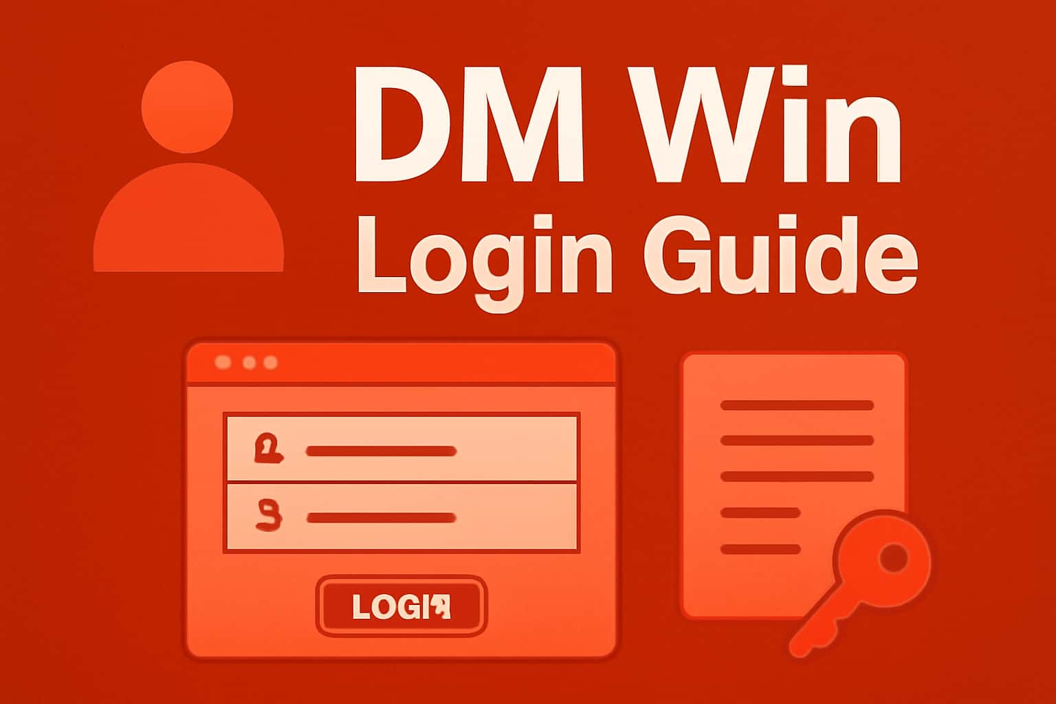 An informative scene depicting the DM Win Login Guide with clear visual elements.