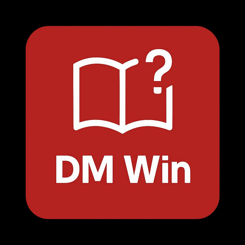 A professional badge representing DM Win Features.